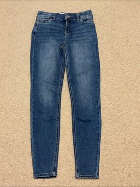 Women's Dark Blue Skinny Jeans - Slim Stretch Fit
